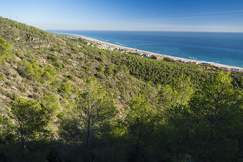 View across the coastal Garraf massif